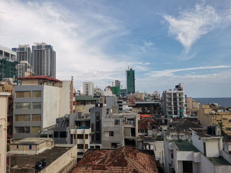 View over the city buildings in Colombo, Sri Lanka