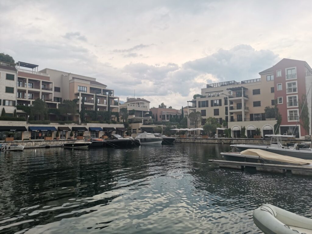 Scattered clouds over Porto Montenegro, Tivat, Montenegro - Tivat travel guide