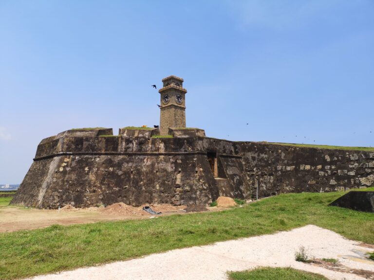 Galle Fort walls in Galle, Sri Lanka