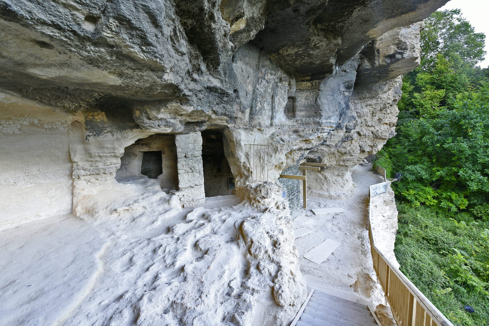 Inside the caves of Aladzha Monastery outside of Varna, one of the top things to do in Varna
