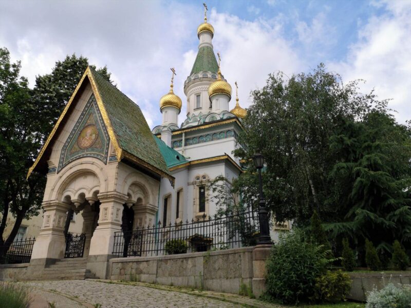 The Russian church in Sofia, Bulgaria