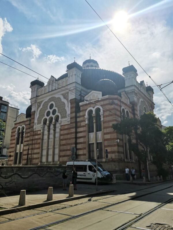 The Sofia Synagogue on a blue sunny day - one of our top picks of things to do in Sofia, Bulgaria