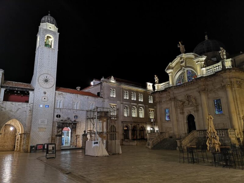 Dubrovnik Cathedral in Dubrovnik Old Town at Night