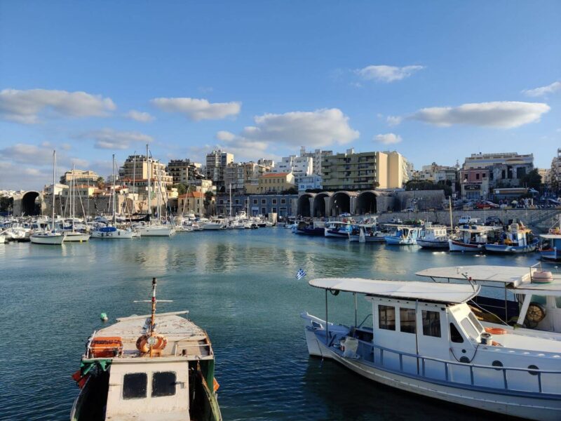 The Venetian Harbourfront in Heraklion, Greece - One of the many beautiful sites to see when visiting Heraklion