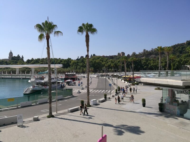 Malaga Port and Marina area was recently renovated and is a great area for dining, walks and shopping overlooking the sea and boats